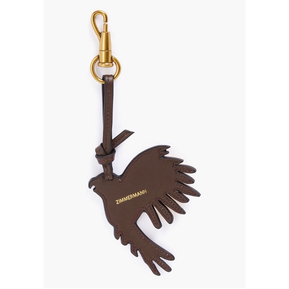 NWT Zimmerman Bird Leather Keychain - Picture 2 of 3